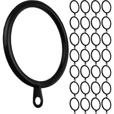 Anneaux de rideau en métal avec œillets 28 pièces MERIVILLE