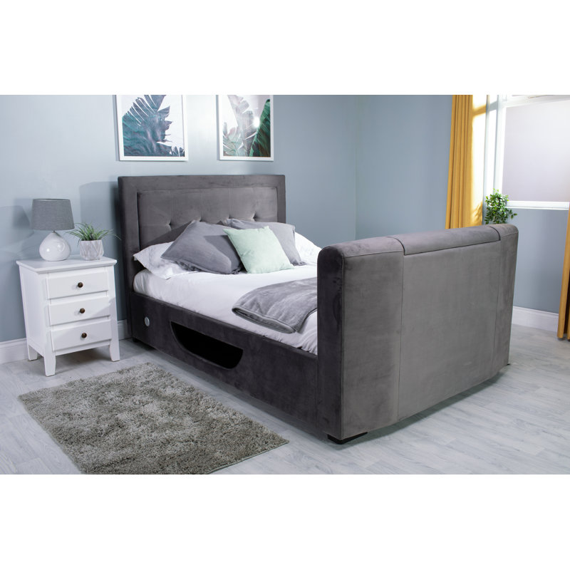 Juliett Upholstered Velvet Lift Up Storage Bed