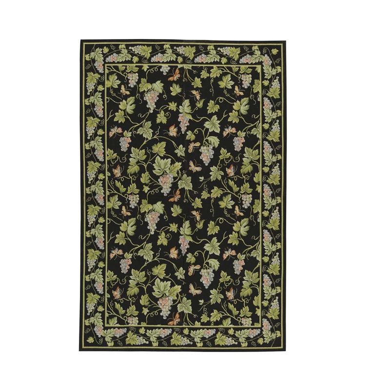 Handmade Wool Floral Area Rug