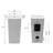33" Tall Rectangular Ceramic Pedestal Bathroom Sink with Fauce Hole and Overflow