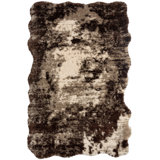 Losana Abstract Area Rug in Brown