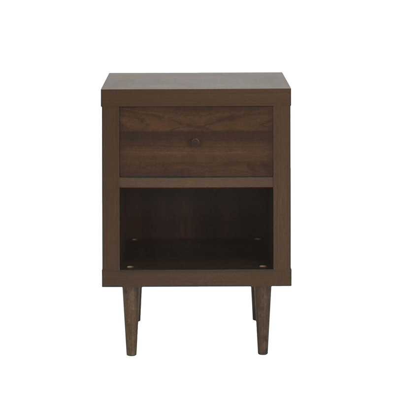 1-DRAWER NIGHTSTAND, Walnut