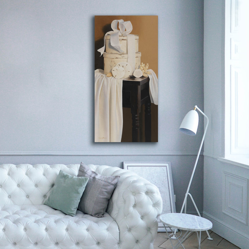 «Sea Life Composition 2» par Cecile Baird, art mural sur toile, H 60 po x l 30 po x P 1,5 po