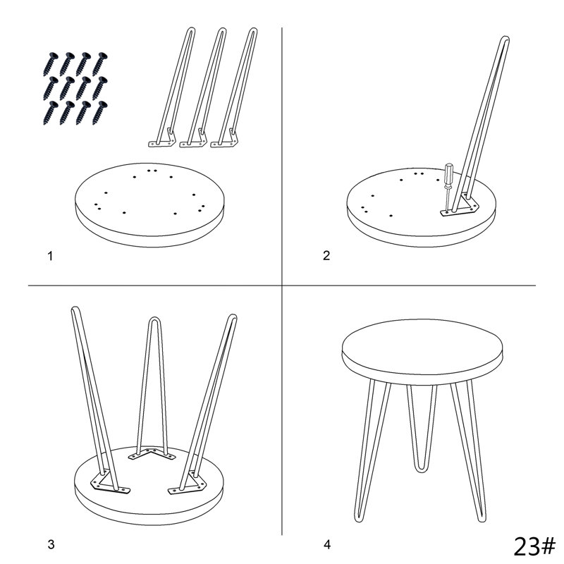 Table de bout Parkman à 3 pieds