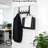 1 Pack Over The Door Hooks Towel Rack With 12 Coat Hooks Black