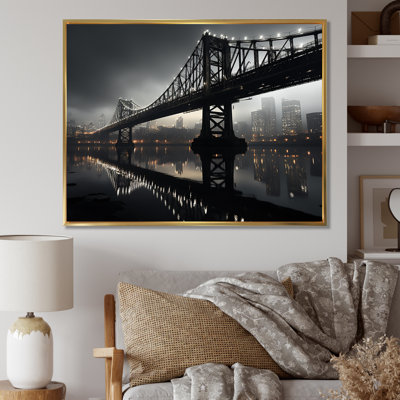 " Gray Bridge Urban Connection Charcoal II "