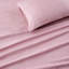 Ensemble de 4 draps pour grand lit - 100% microfibre douce et moelleuse à imprimé lisse et plissé "And Seasons,