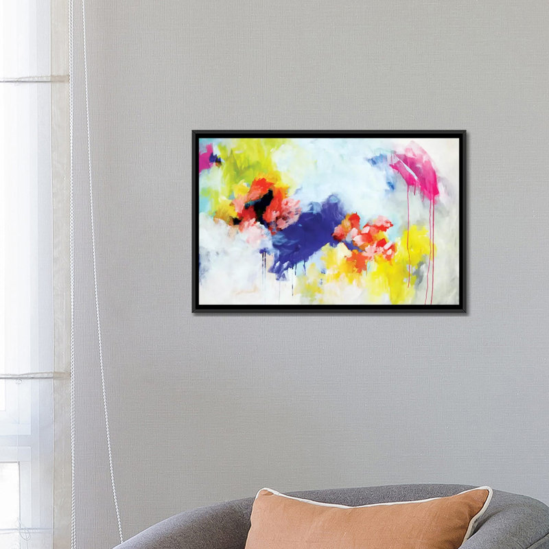 Reproduction d’art sur toile tendue "i you you you you this", H 18 po x l 26 po x P 1,5 po, Toile avec cadre noir