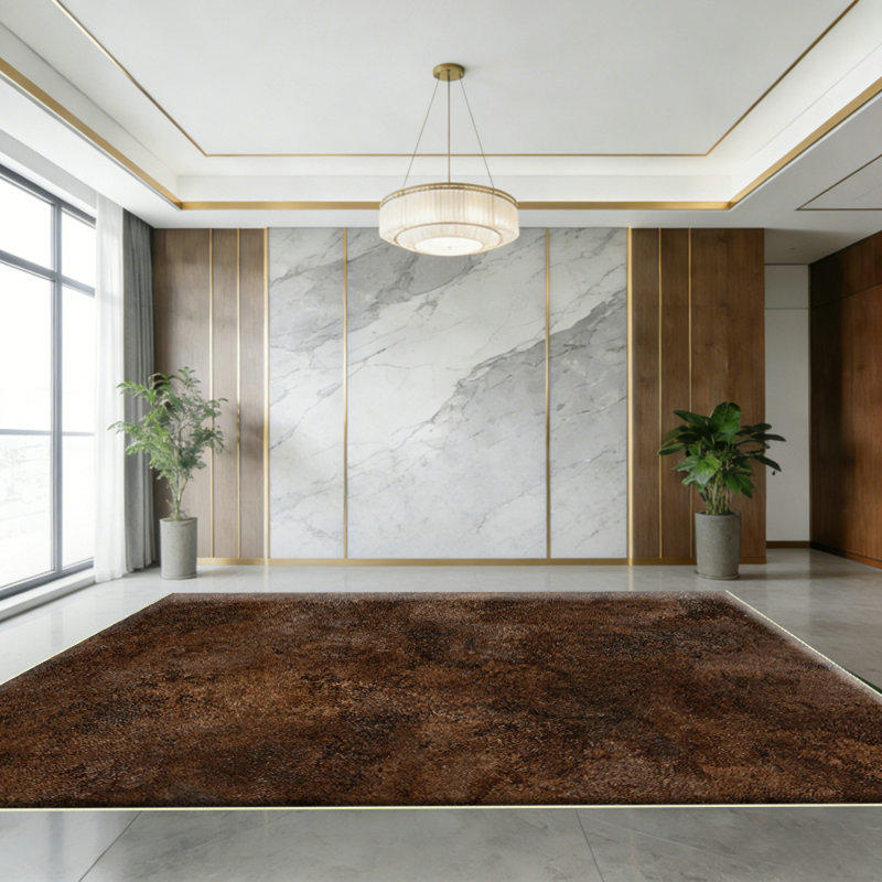 Brown Bedroom Area Rug: Ultra Fluffy Non-Slip Floor Carpet for Bedroom Living Room Nursery Playroom, Soft Shaggy Rug Home Decor (Brown)