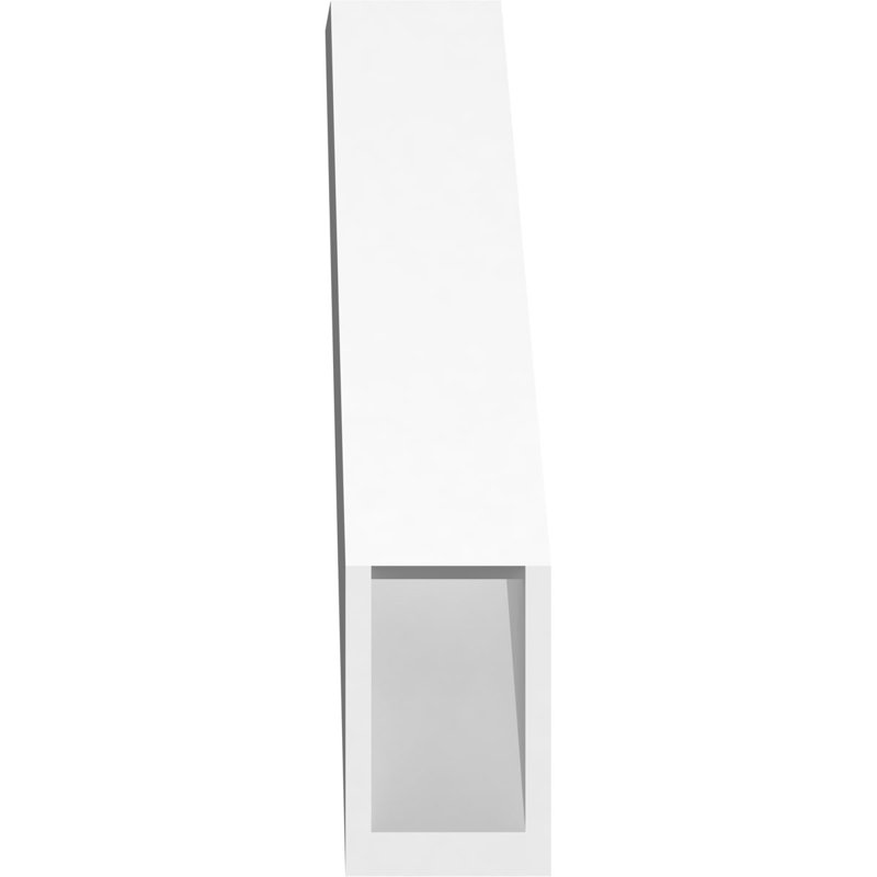 Support de genou traditionnel en PVC de qualité architecturale, H 14 po x l 3 po x P 10 po