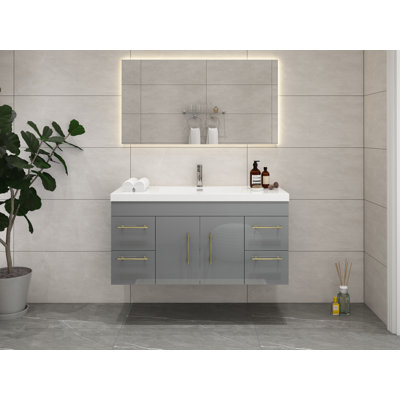 Meuble-lavabo mural simple 47 po Romer