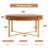 Modern Retro Splicing Round Coffee Table, Living Room Table-494525927-494525925