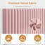 Structure de lit double tapissier pleine grandeur avec tête de lit ajustable en velours, aucun sommier requis, assemblage facile, rose-166730144-166730148
