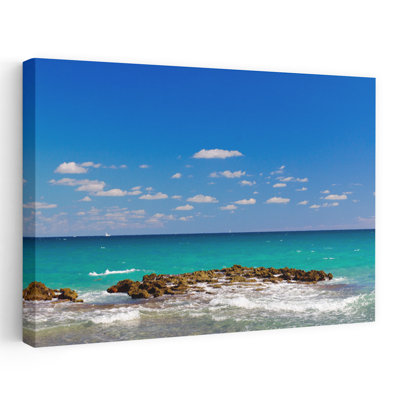 Surf sur la plage, West Palm Beach, Floride, États-Unis, paysage contemporain abstrait, art naturel