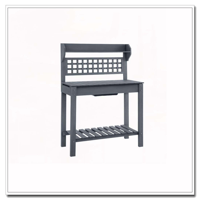 Table de rempotage d'extérieur, Gris