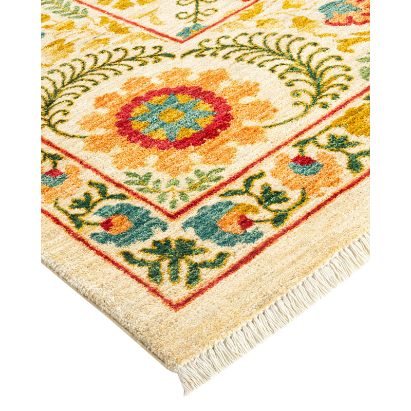 Suzani One-of-a-Kind 17' 10" X 11' 10" Hand Knotted Area Rug