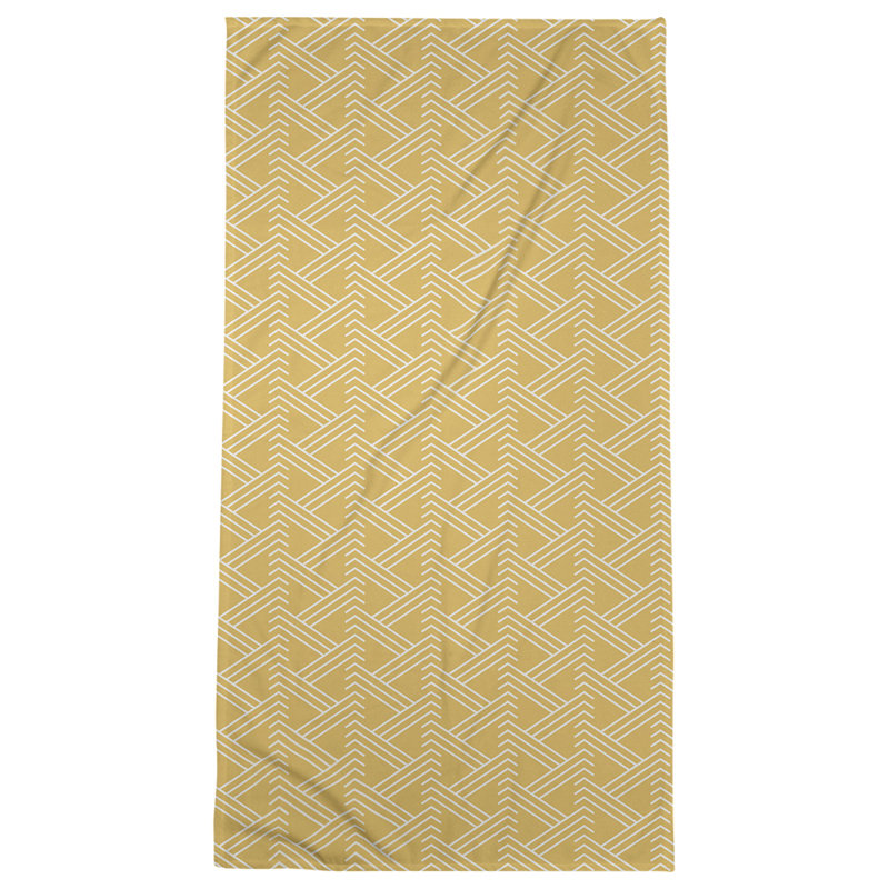 Jordao Beach Towel, Yellow/White