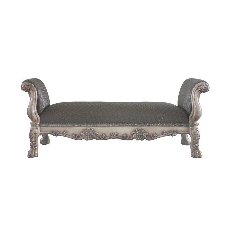 Banc rembourré en simili cuir Khune