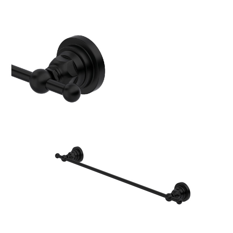 San Giovanni Towel Bar, 2.08" H x 20.08" L x 2.36" D, Matte Black