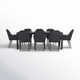Interlude 126'' Rectangular 8 - Person Outdoor Dining Set