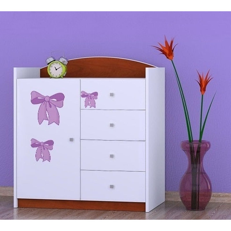 Neuman Kids 4 - Drawer Combo Dresser, Brown