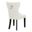 Chaise d'appoint à oreilles en velours capitonné Kirsten-83868867