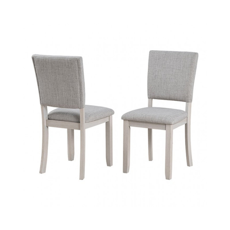 Chaise d'appoint Joris (ensemble de 4), Gris, Gris