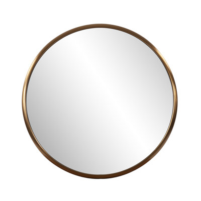 Cavid Stainless Steel Frame Round Wall Mirror