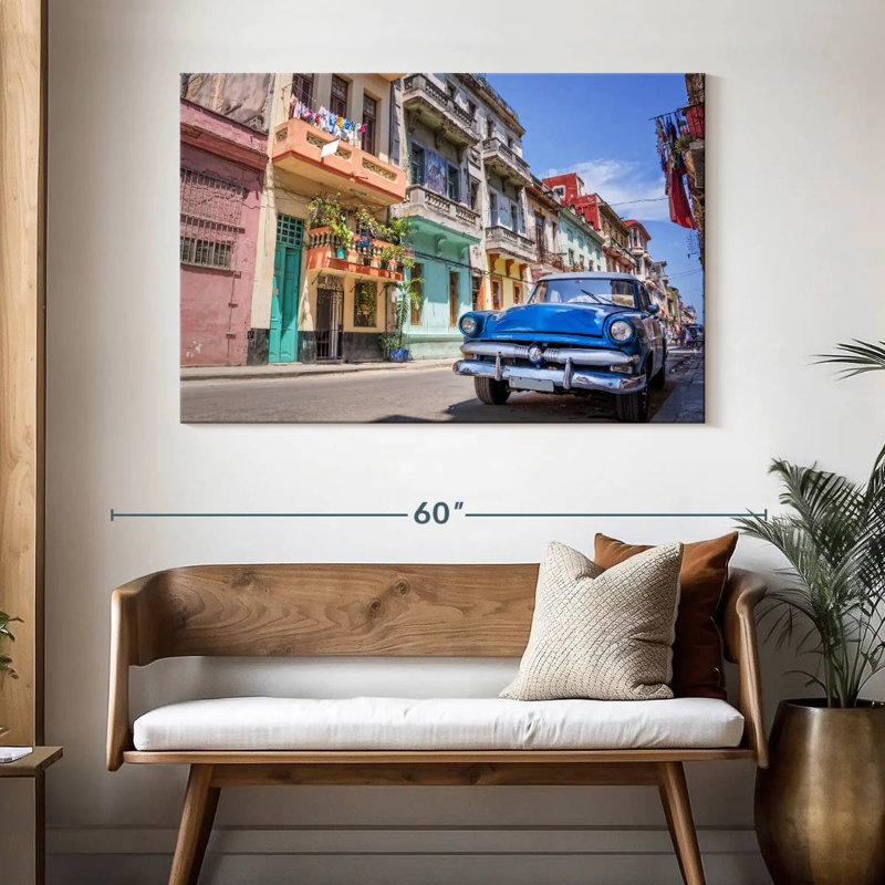 Voiture cubaine rétro Mehar, H 32 po x l 48 po