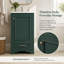 Meuble-lavabo de 51 cm (20,1 pouces) avec lavabo en céramique, tiroir, meuble-lavabo simple sur pied avec porte à fermeture douce, tablette réglable, style moderne, vert