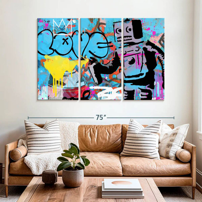 Tergel Love Robot, 42" H x 65" W