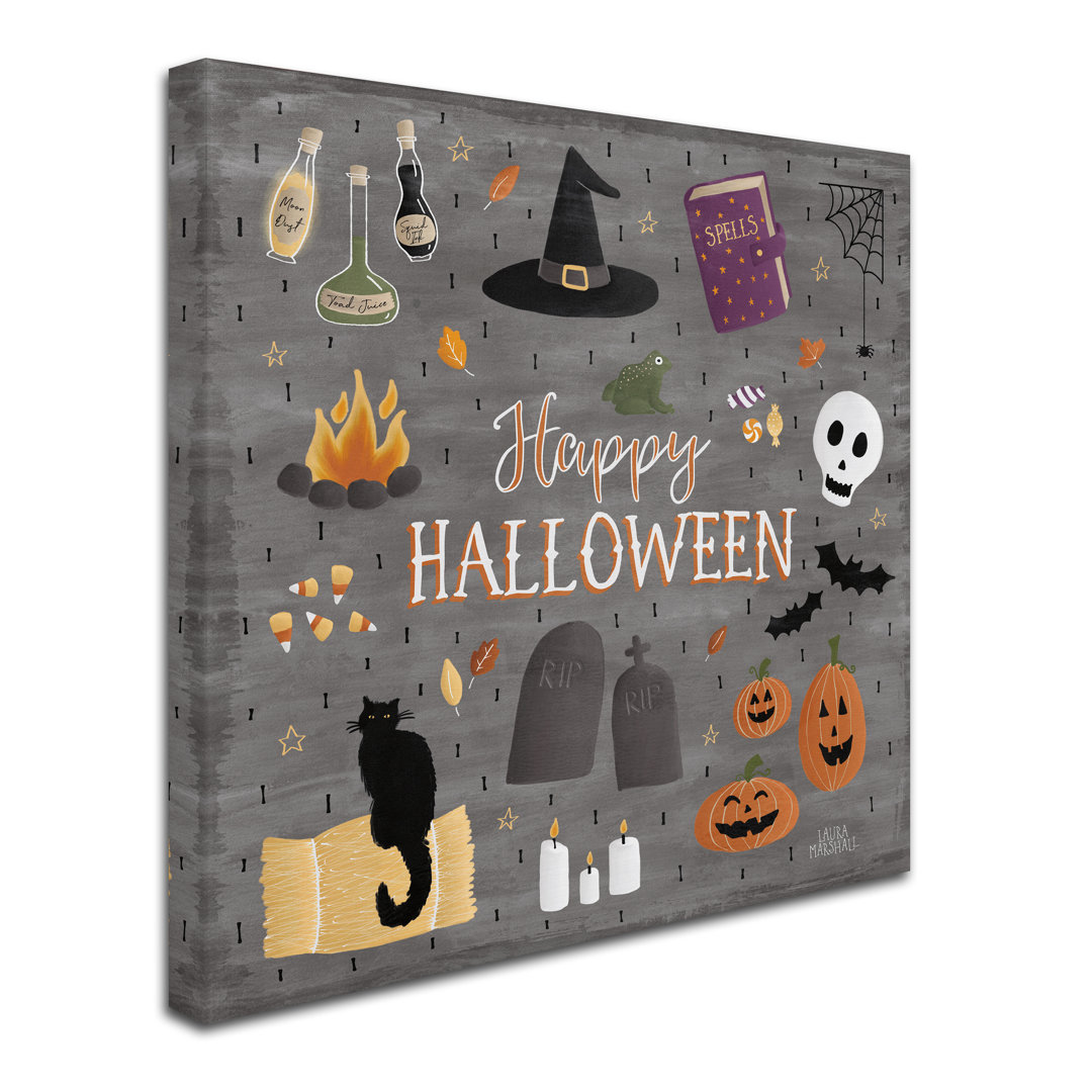 " Haunted Halloween II " by Laura Marshall Trademark Fine Art 