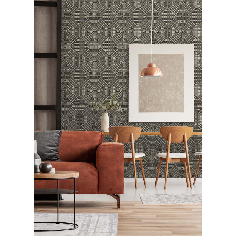 10' L x 25" W Wallpaper Roll, Black