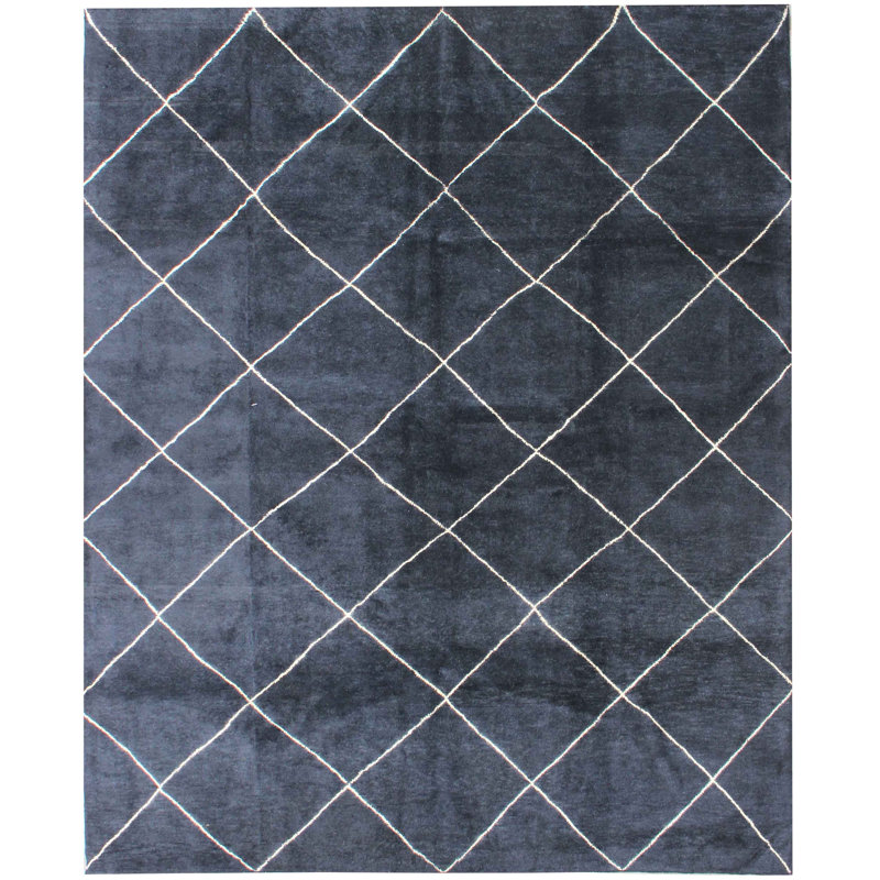 Abstract Hand Woven Area Rug, Rectangle 282cm x 353cm 