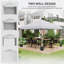 3 X 3m Pop Up Gazebo, Upf 30+ With 2 Removable Sidewalls, 3-level Height Adjustable, Foldable Steel Frame, Leg Weight Bags & Wheeled Carry Bag, Outdoor Party Event Shelter, White