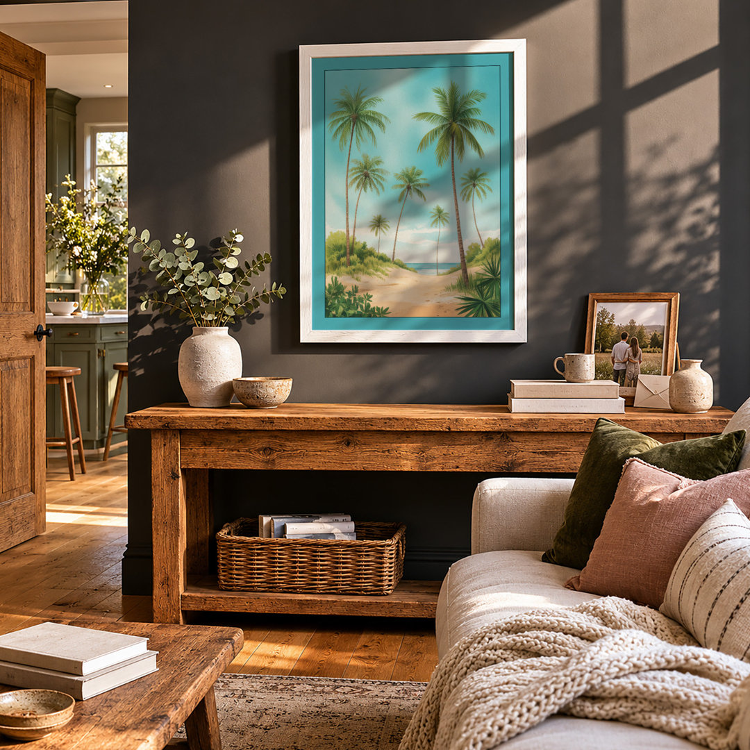 Tropical Paradise Coastal - Framed Print