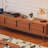 Retro design simple solid wood TV cabinet