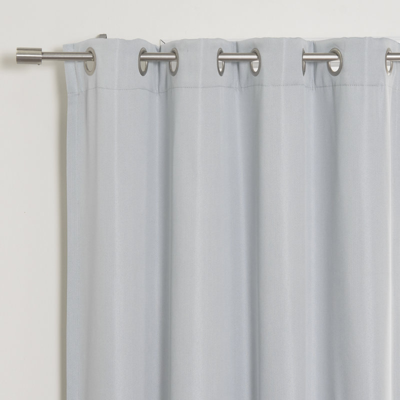 Paire de rideaux occultant et isolants avec œillets Manasse, L 52 po x L 63 po, Vapeur