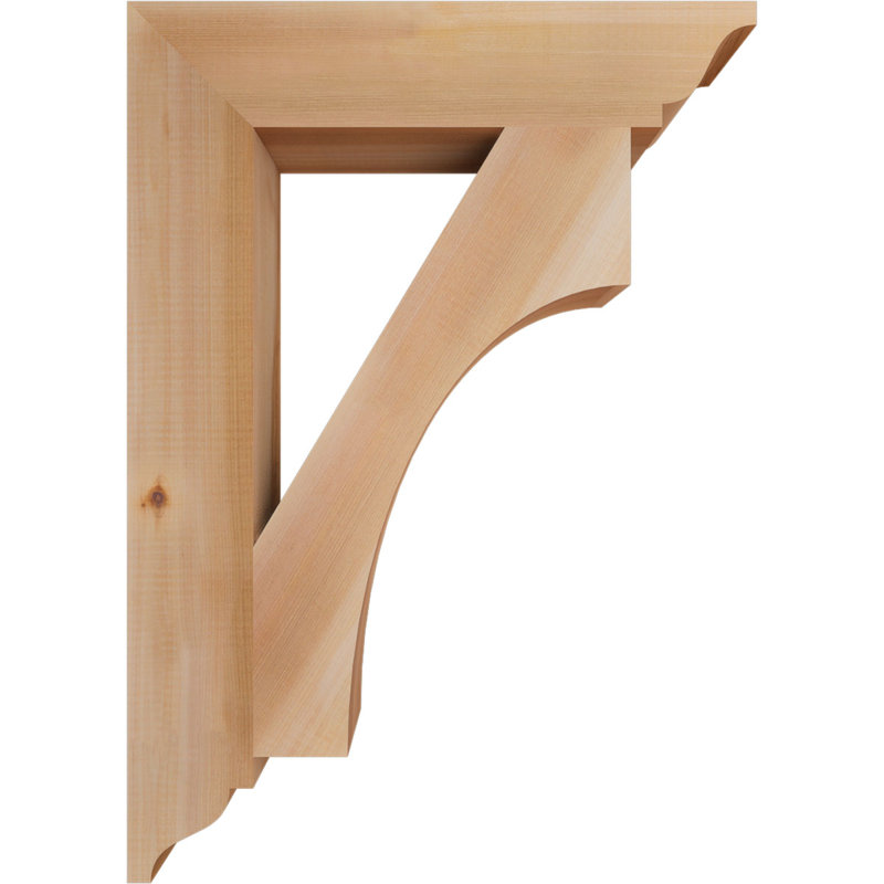 Support traditionnel l 3 3 1/2 po x P 20 po x H 28 po Westlake, Cèdre rouge de l'Ouest, Lisse, H 28 po x l 3,5 po x P 20 po