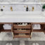 Ensemble de meuble-lavabo double mural l 59 po x P 19,75 po x H 22,25 po Glasgow-465763057-484565624