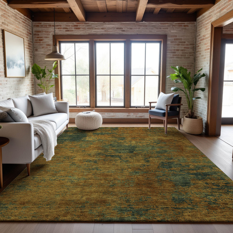 Premium Machine Washable Alexa AMF1093 Abstract Rug, Rectangle 10 pi x 14 pi