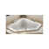 SIGNATURE® Corner 6060 Drop-In Soaking RH 3-Tile Flange Oyster