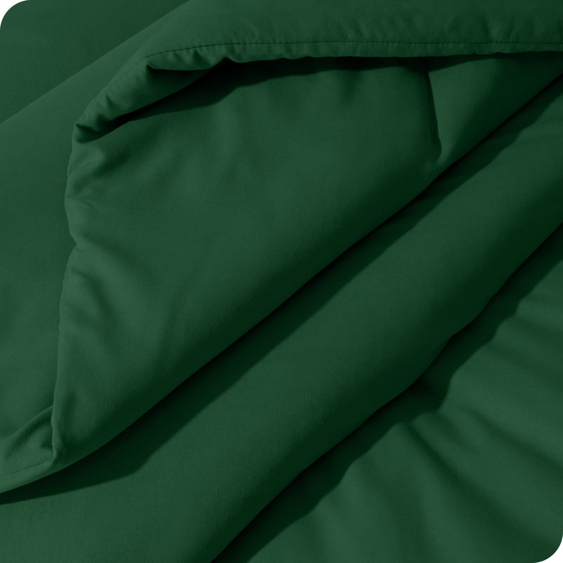 Twin/Twin XL Down Alternative Track Stitch Comforter Set, Forest Green