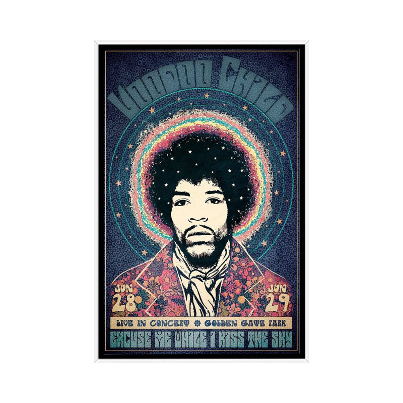 Voodoo Child by Radio Days - Print on Canvas, White Framed, 152.5 cm H x 101.5 cm W