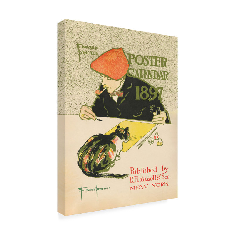 Art sur toile, Bachelor Edward Penfield, H 19 po x l 14 po
