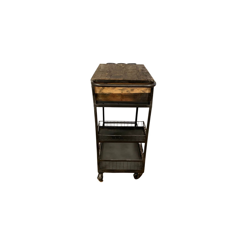Arsdale Solid Wood Bar Cart