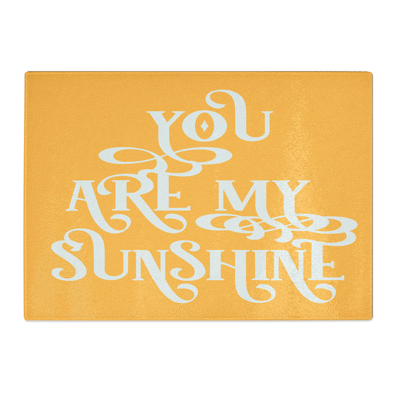 You Are My Sunshine V2 Chopping Board, 20cm W x 28.5cm L