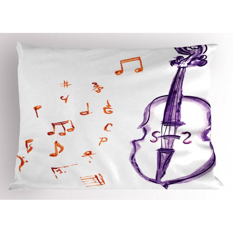 Music Polyester Sham Set, Twin