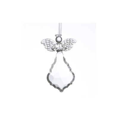 Figurine suspendue fée en verre
