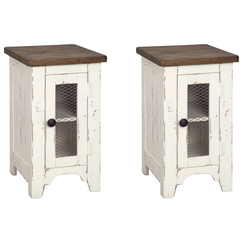Ensemble de table de bout avec rangement
